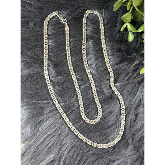 Sterling Silver 925 Link Chain Necklace - Picture 4 of 6